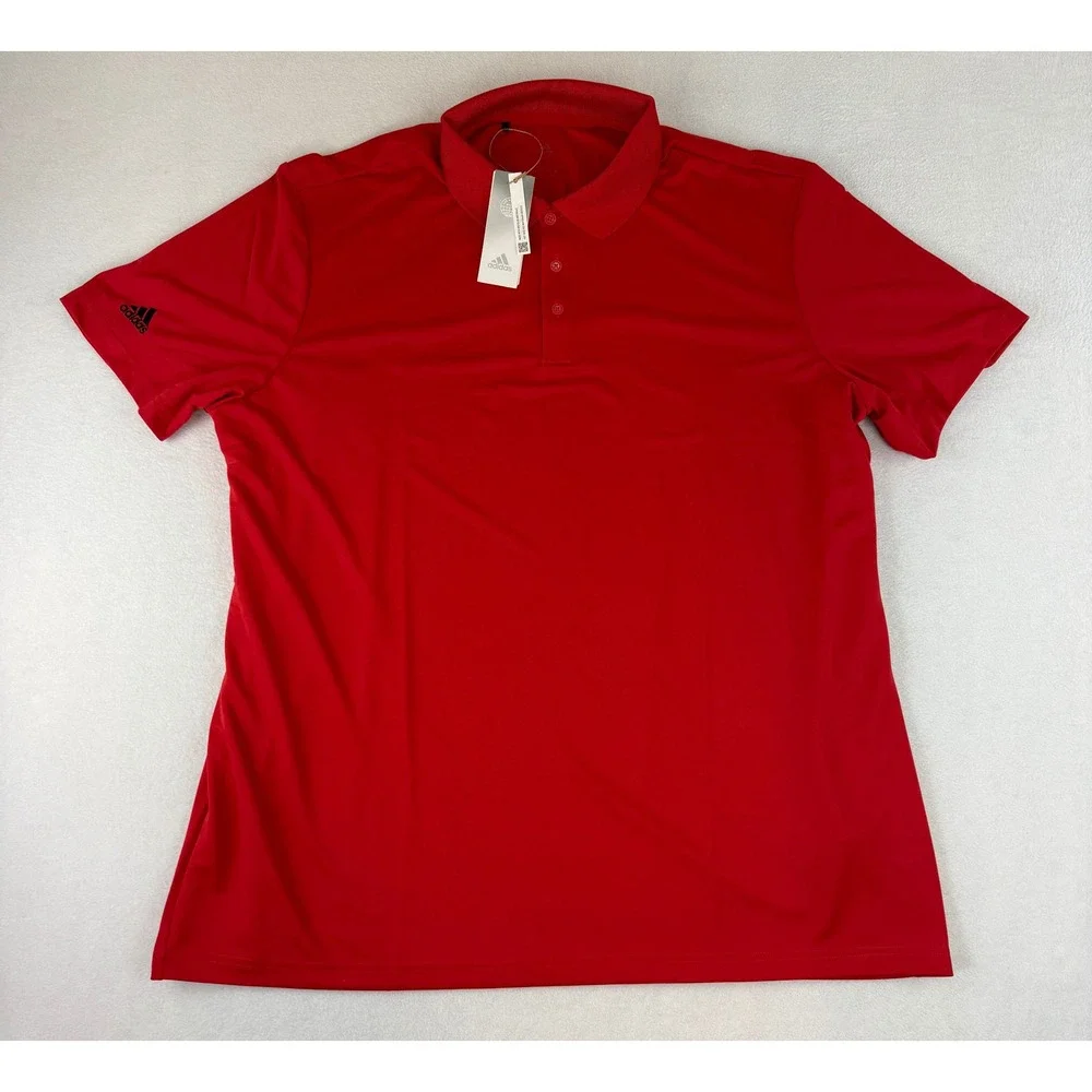 Adidas Performance Polo Lot Men's 3XL Pink Red Blue Golf Athletic Shirts‎ NWT